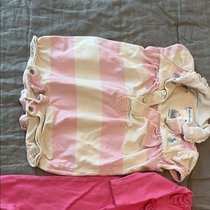 2 polo outfits and 1 genuine baby stripped jacket